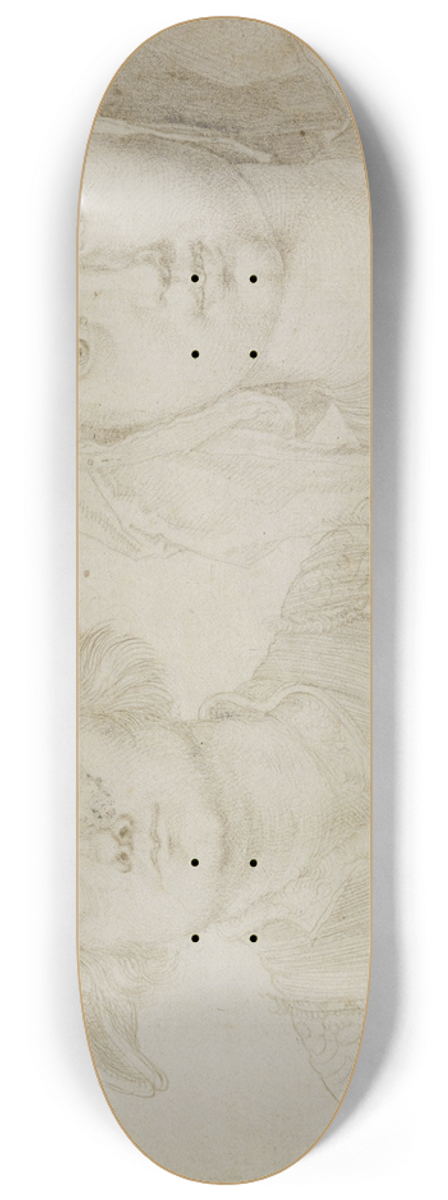 Albrecht Drer - Marx Ulstat; The Beautiful Young Woman of Antwerp 8.25 inch art skate deck