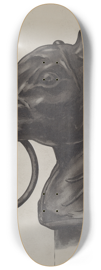 C.H. Hastings - Horse Head Hitching Post 8.25 inch art skate deck