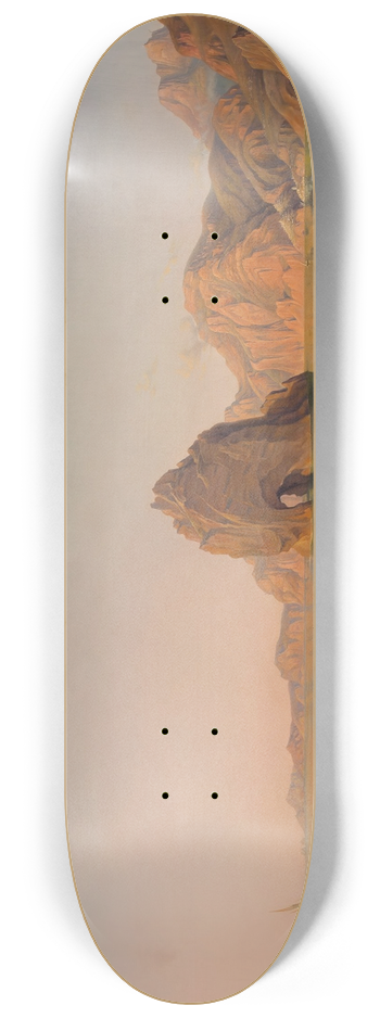 Christian Frederik Ferdinand Thming - Swordfish fishing off Capri 8.25 inch art skate deck