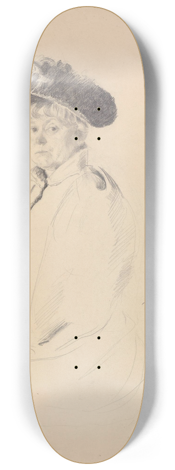 Christian Krohg - Harriet Backer 8.25 inch art skate deck