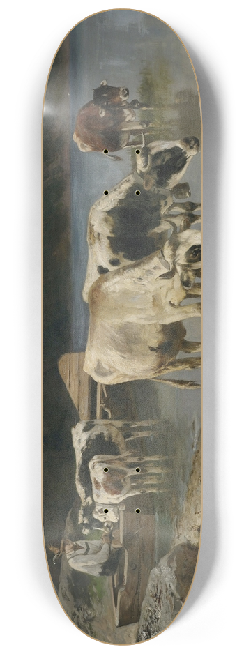 Christian Mali  - Hirte mit Khen am Seeufer 8.25 inch art skate deck