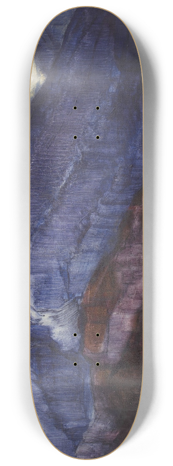 Christian Rohlfs - Die blauen Berge 8.25 inch art skate deck