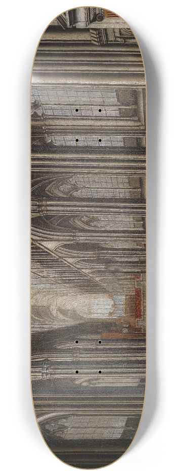Christian Stcklin - Gotisches Kircheninterieur 8.25 inch art skate deck