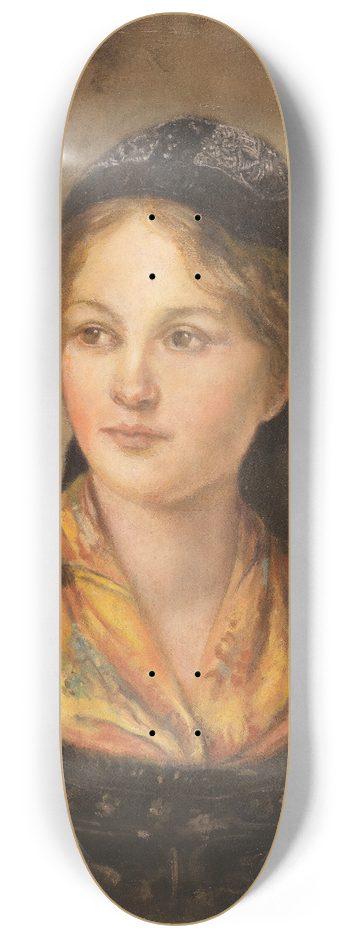 Franz von Defregger - Mdchenportrt 8.25 inch art skate deck