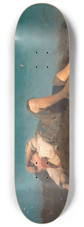 Franz von Lenbach - A shepherd boy 8.25 inch art skate deck