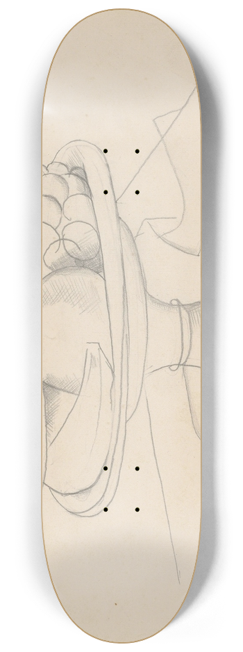 Christopher Wood - A platter of fruit 8.25 inch art skate deck