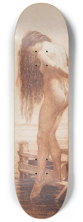 Cilius Andersen - Badende dame 8.25 inch art skate deck