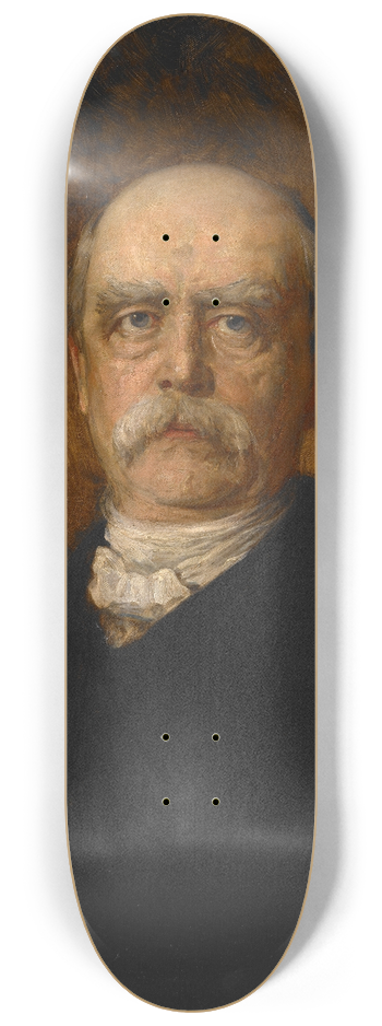 Franz von Lenbach - Portrait of Otto Eduard Leopold von Bismarck 8.25 inch art skate deck