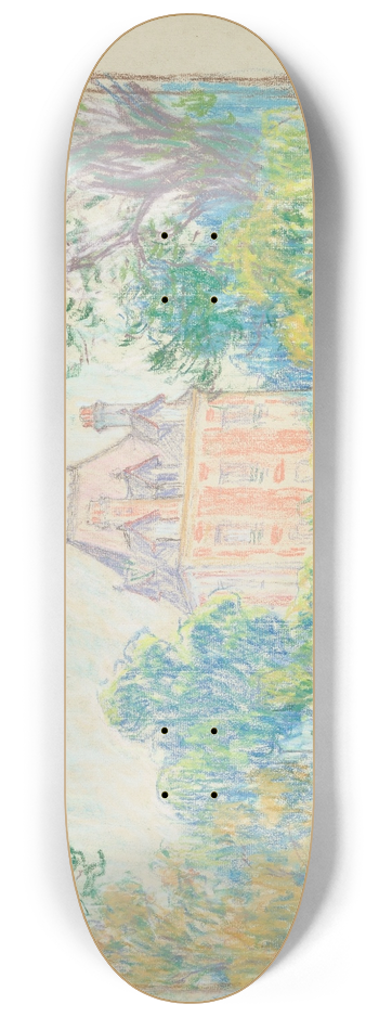 Claude Emile Schuffenecker - La Maison de Rodin  Meudon 8.25 inch art skate deck