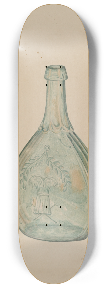 Claude Marshall - Glass Bottle 8.25 inch art skate deck