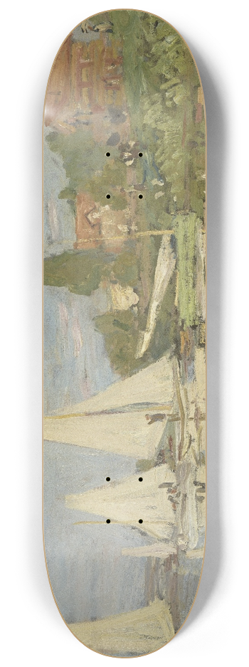 Claude Monet - Regattas at Argenteuil 8.25 inch art skate deck