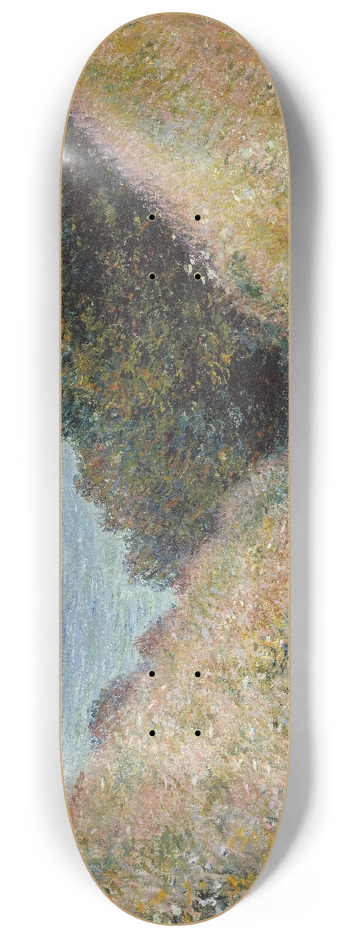 Claude Monet - Road at La Cave, Pourville 8.25 inch art skate deck