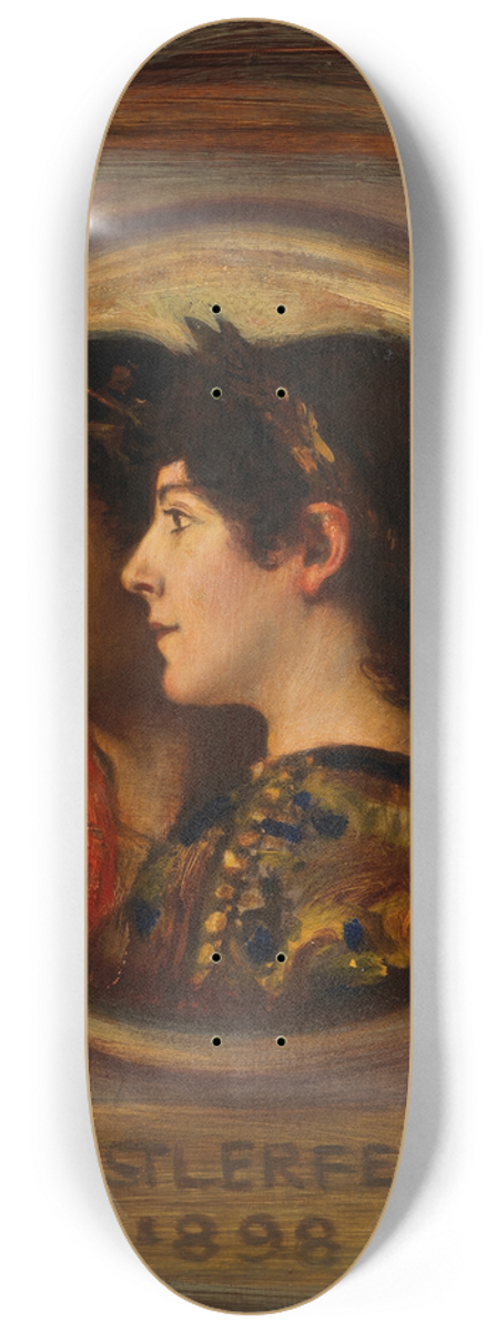 Franz von Stuck - Franz und Mary Stuck  Knstlerfest 8.25 inch art skate deck