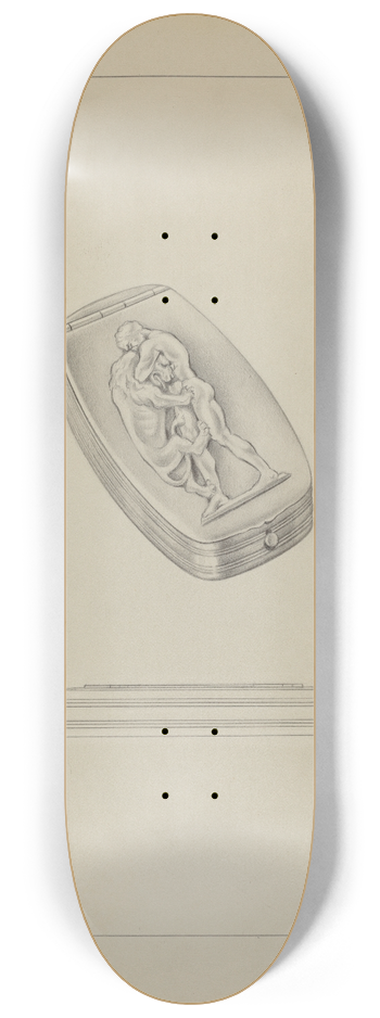 Clayton Braun - Silver Snuff Box 8.25 inch art skate deck