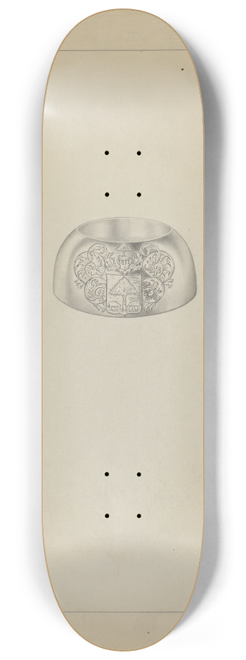Clayton Braun - Silver Trencher Salt 8.25 inch art skate deck