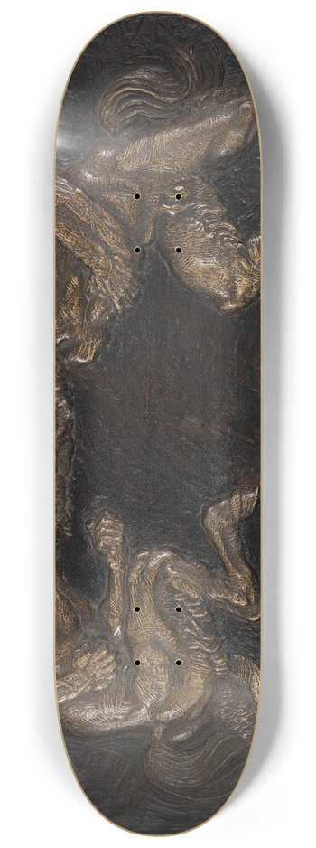 Franz von Stuck - Kmpfende Faune 8.25 inch art skate deck