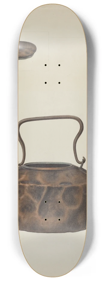 Clyde L. Cheney - Copper Tea Kettle 8.25 inch art skate deck