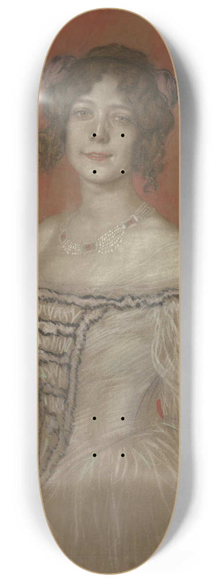 Franz von Stuck - Olga Lindpaintner 8.25 inch art skate deck