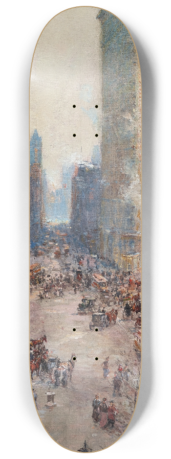 Colin Campbell Cooper - Flat Iron Building 8.25 inch art skate deck