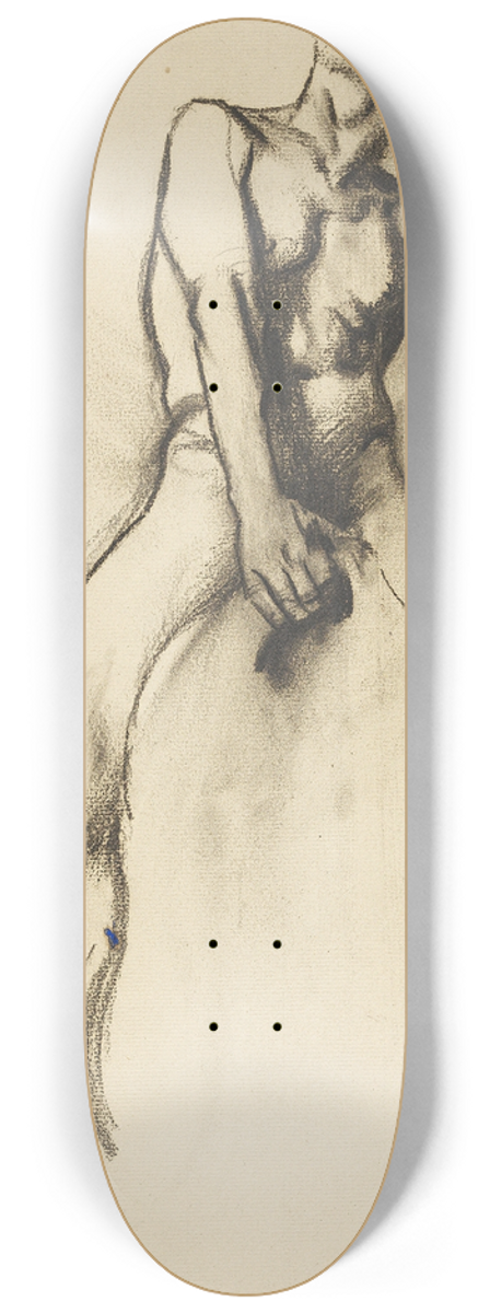 Franz von Stuck - Reiterskizze fr Wilde Jagd 8.25 inch art skate deck