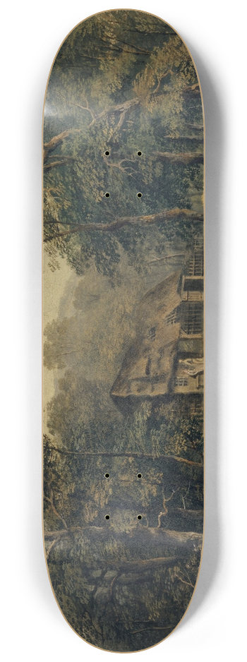 Conrad Gessner - Farm by the Water 8.25 inch art skate deck
