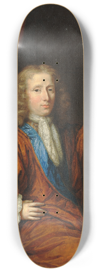 Constantijn Netscher - Portrait of a gentleman 8.25 inch art skate deck