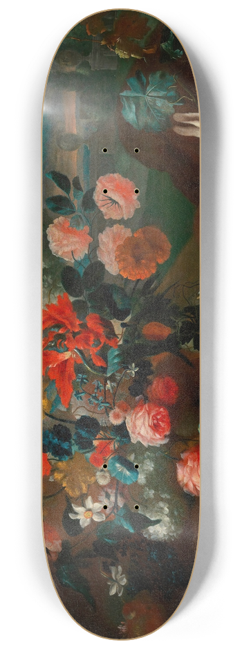 Franz Werner von Tamm - Blumenstillleben mit Kaninchen 8.25 inch art skate deck
