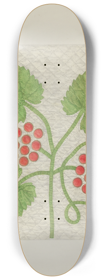Cora Parker - Quilt  Grape Pattern 8.25 inch art skate deck