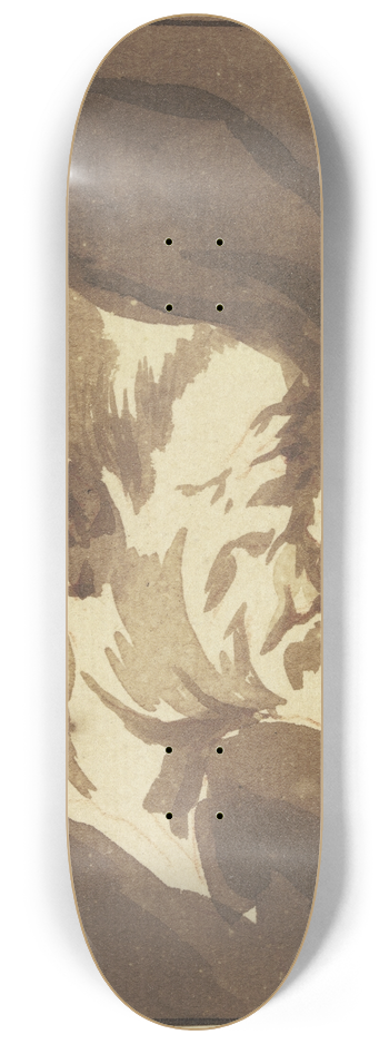 Cornelis Dusart - Hideous head 2 8.25 inch art skate deck