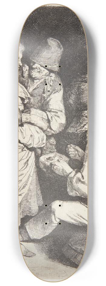 Cornelis Pietersz. Bega - Ung vrtinde i en krostue 8.25 inch art skate deck