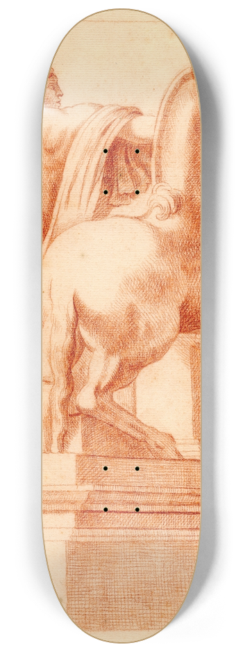 Cornelis Pronk - Beeld van een der Dioscuri met een paard 8.25 inch art skate deck