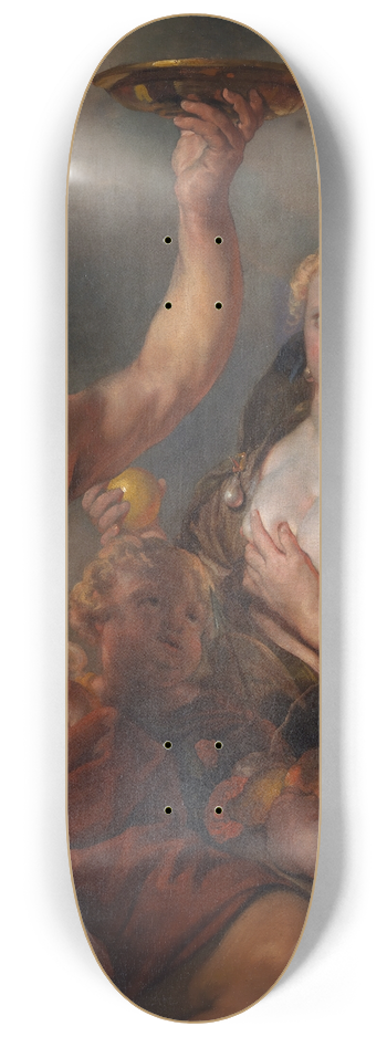 Cornelis Schut - Bacchus, Ceres and Venus 8.25 inch art skate deck