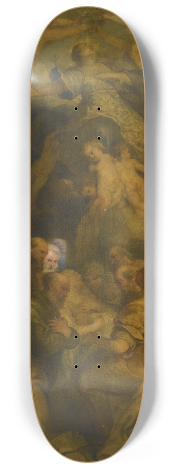 Cornelis Schut - Death, assumption and coronation of the Virgin 8.25 inch art skate deck