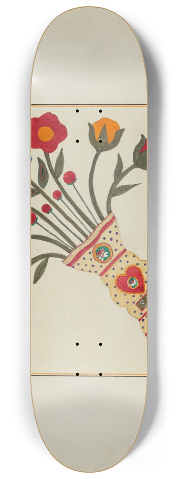 Cornelius Christoffels and Margaret Linsley - Quilt (One Square) 8.25 inch art skate deck