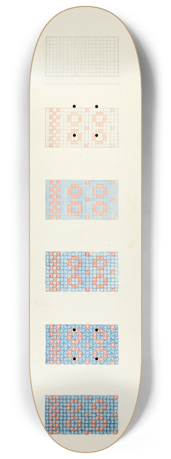 Cornelius Christoffels - Textile  Technique Demonstration 8.25 inch art skate deck