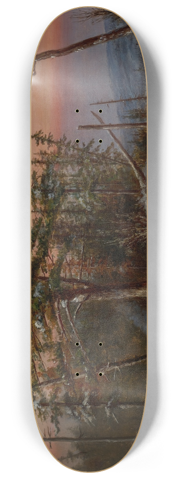 Cornelius Krieghoff - Trappers on the Frontier 8.25 inch art skate deck