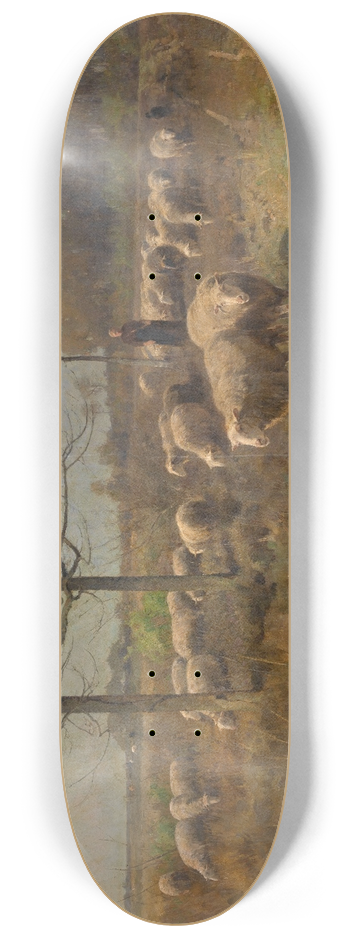 Cornelius van Leemputten - A Sunny Day in March 8.25 inch art skate deck