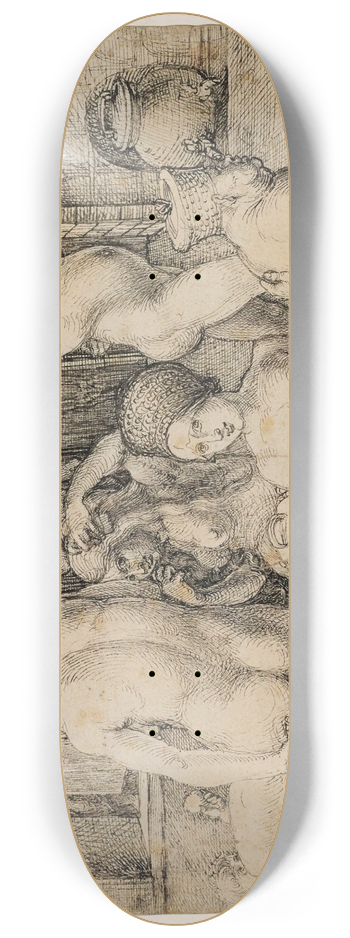 Albrecht Drer - The Womens Bath 8.25 inch art skate deck