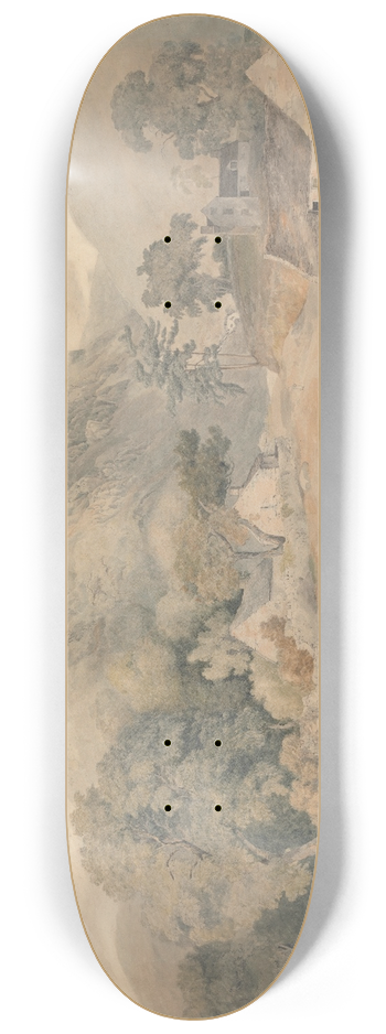 Cornelius Varley - View near Tal-y-Llyn 8.25 inch art skate deck