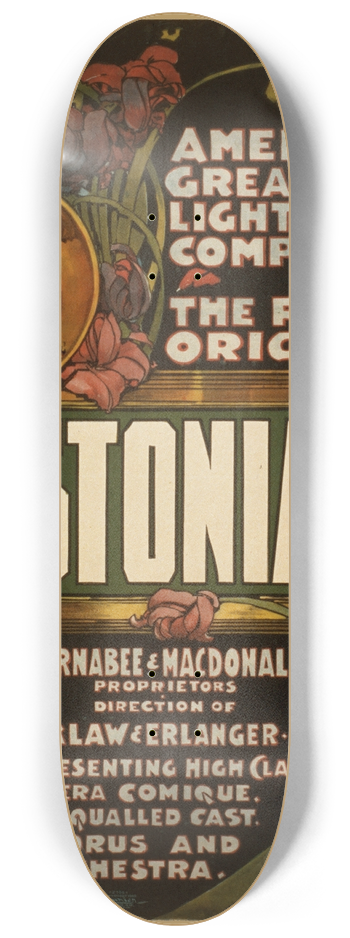 Courier Litho. Co. - Bostonians 8.25 inch art skate deck
