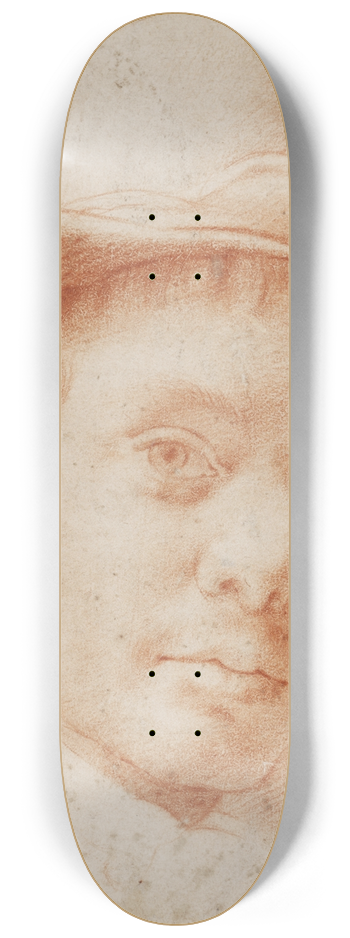 Cristofano Allori - A boy wearing a workmans hat 8.25 inch art skate deck