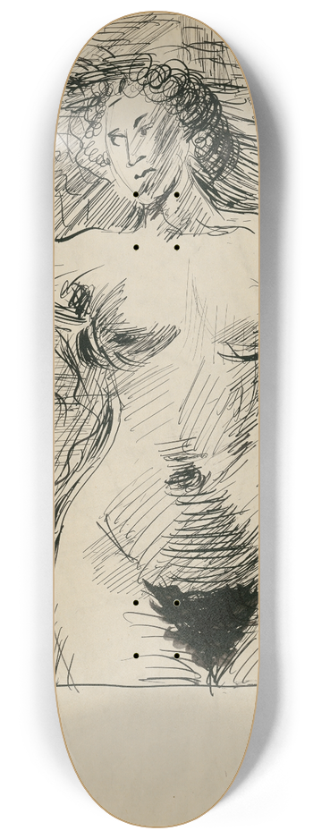 Cyprin Majernk - Female Nude 8.25 inch art skate deck