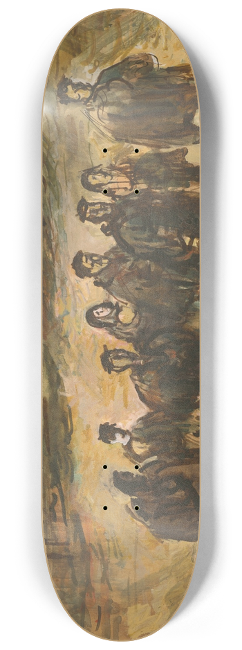 Cyprin Majernk - Refugees 8.25 inch art skate deck