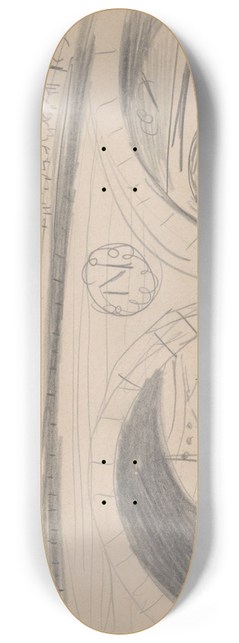 Cyprin Majernk - Skicr 8.25 inch art skate deck