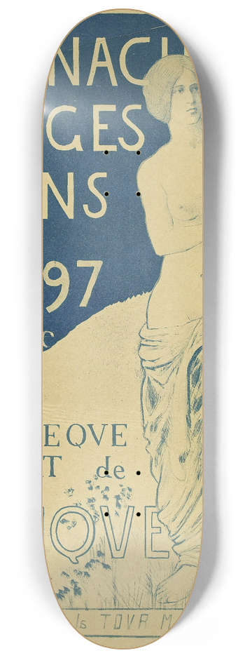 Frdric Auguste Cazals - Almanach Georges Bans 8.25 inch art skate deck