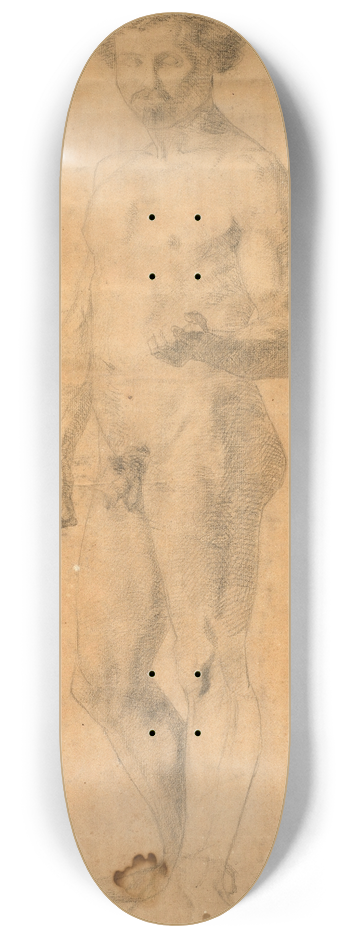 Frdric Bazille - tude de nu debout 8.25 inch art skate deck