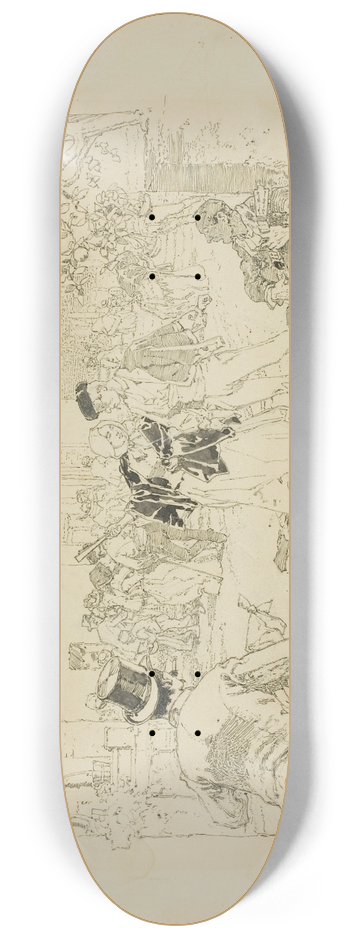Daniel Urrabieta Vierge - Street Scene 8.25 inch art skate deck