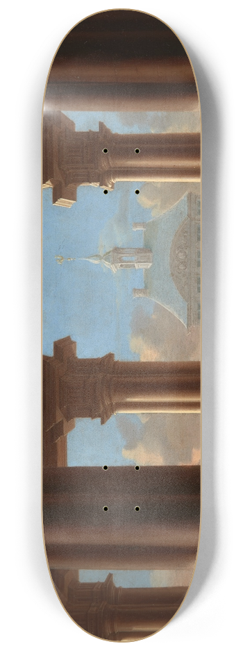 Danil de Blieck - Palace Entrance  Architectural Study 8.25 inch art skate deck