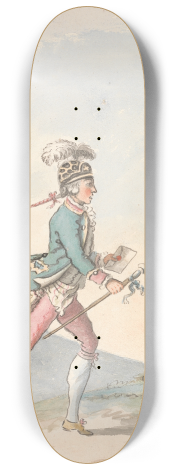 David Allan - A Running Postillion 8.25 inch art skate deck