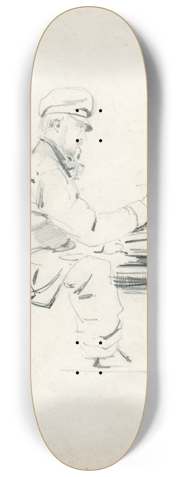 David Bles - The artist Everhardus Koster working 8.25 inch art skate deck
